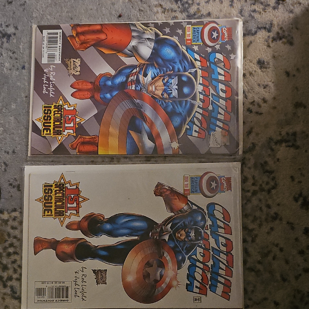 Captain America Comic Book Set Same Issue Nov 96 Varriant Covers